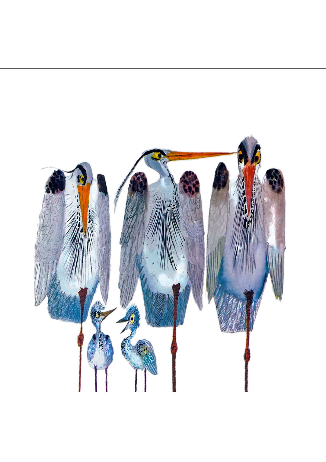 A sedge of herons.